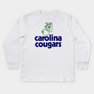 Defunct Carolina Cougars ABA Basketball 1969 Kids Long Sleeve T-Shirt